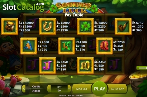 Скрин6. Golden Luck (X Play) слот