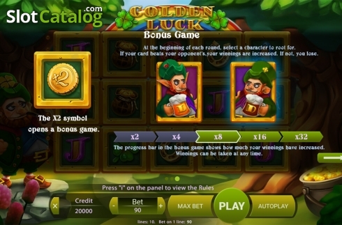 Скрин8. Golden Luck (X Play) слот