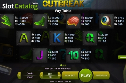 Скрин7. Outbreak слот