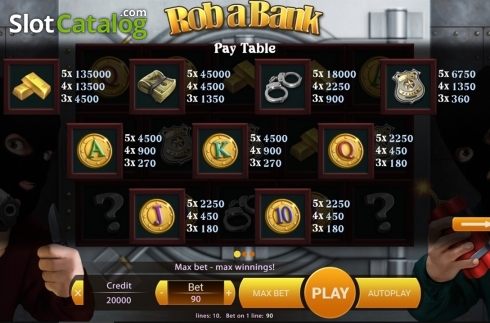 Скрин8. Rob A Bank слот