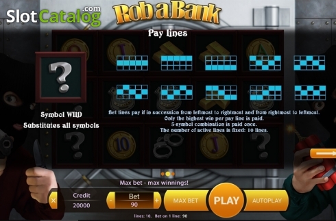 Скрин9. Rob A Bank слот