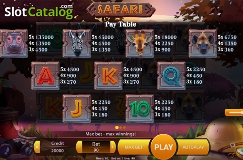 Скрин7. Safari (X Play) слот