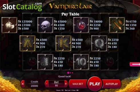 Скрин8. Vampire Lair слот