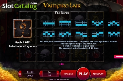 Скрин9. Vampire Lair слот