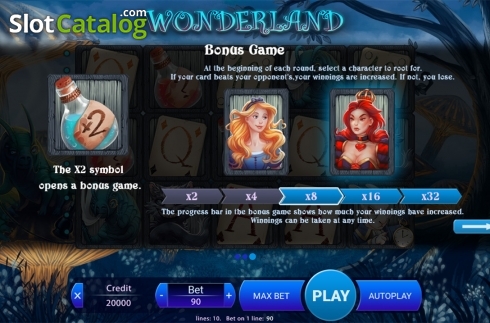 Скрин9. Wonder Land слот