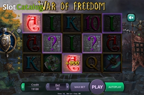 Скрин3. War Of Freedom слот