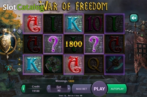 Скрин5. War Of Freedom слот