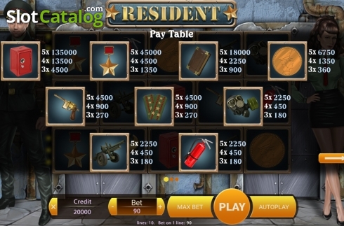 Скрин7. Resident (X Play) слот