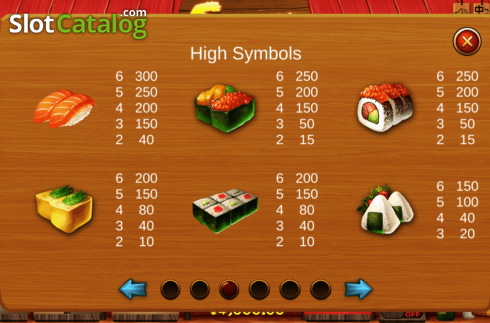 Скрин9. Sushi Nights слот