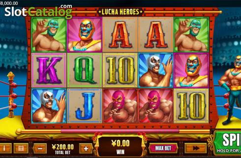 Скрин2. Lucha Heroes слот
