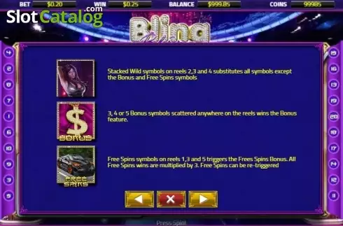 Скрин5. Bling Bling слот
