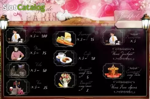 Скрин4. Cafe de Paris (XIN Gaming) слот