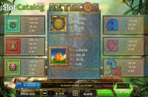 Скрин7. Aztecos слот