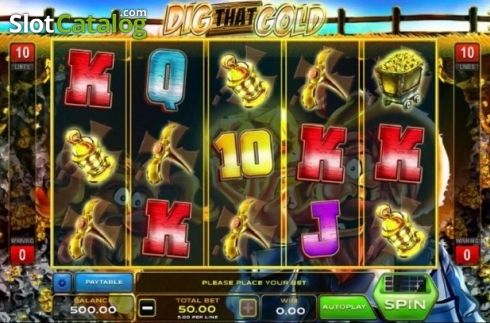Скрин2. Dig That Gold слот
