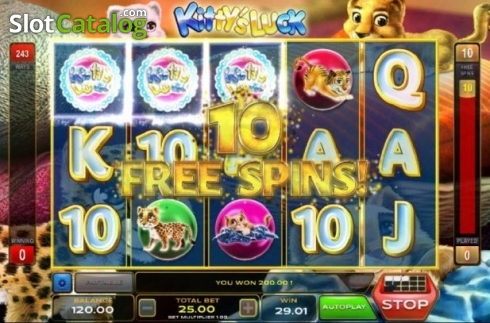 Скрин5. Kitty's Luck слот