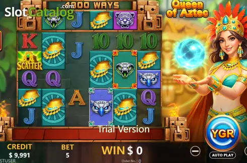 Скрин2. Queen of Aztec (YGR) слот