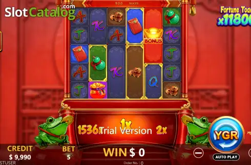 Скрин2. Fortune Toad x11800 слот