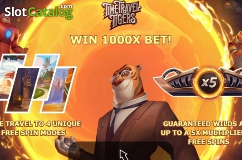 Скрин2. Time Travel Tigers слот