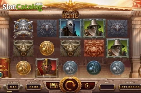 Скрин3. Champions of Rome слот