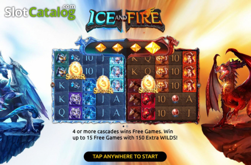 Скрин2. Ice and Fire слот
