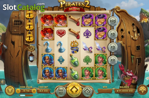 Скрин3. Pirates 2: Mutiny слот