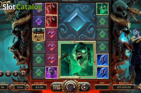Скрин3. Hades Gigablox (Аид Гигаблок) слот