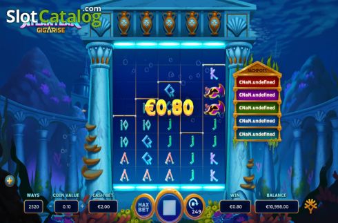 Скрин4. Atlantean Gigarise слот