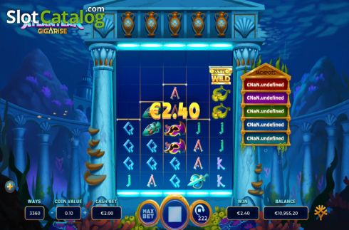 Скрин5. Atlantean Gigarise слот
