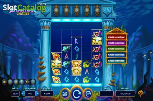 Скрин3. Atlantean Gigarise слот