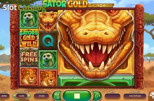 Скрин3. Gator Gold Gigablox слот