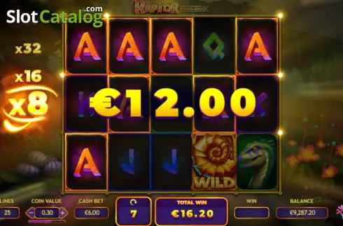 Скрин9. Raptor Doublemax слот