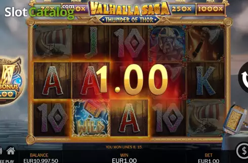 Скрин4. Valhalla Saga Thunder of Thor слот