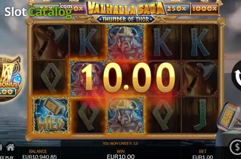 Скрин6. Valhalla Saga Thunder of Thor слот