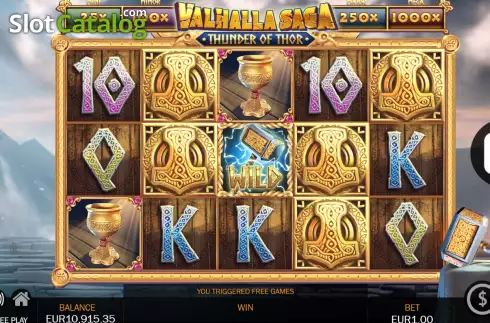 Скрин8. Valhalla Saga Thunder of Thor слот
