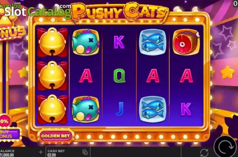Скрин2. Pushy Cats слот