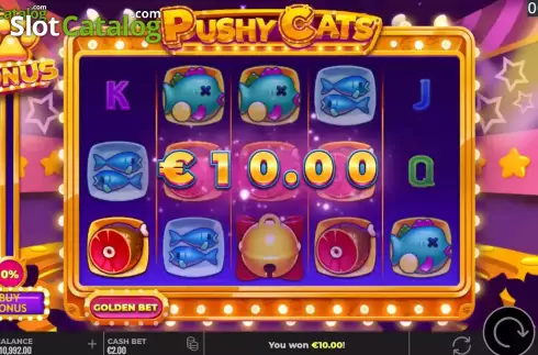 Скрин3. Pushy Cats слот