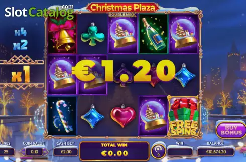 Скрин4. Christmas Plaza DoubleMax слот
