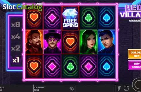 Скрин3. Neon Villains Doublemax слот