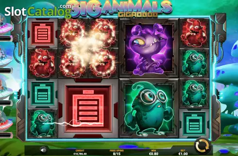 Скрин9. Giganimals Gigablox слот