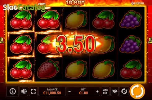 Скрин4. 10 Hot HOTFIRE слот