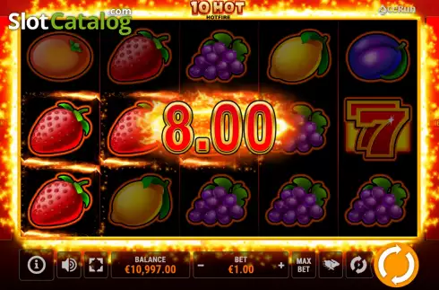 Скрин7. 10 Hot HOTFIRE слот