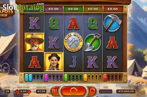 Скрин3. Gold Frontier Jackpots FastPot5 слот
