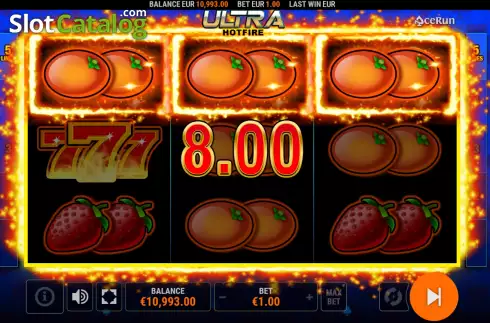 Скрин3. Ultra HOTFIRE слот