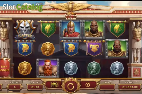 Скрин3. 3 Gladiators vs Caesar слот