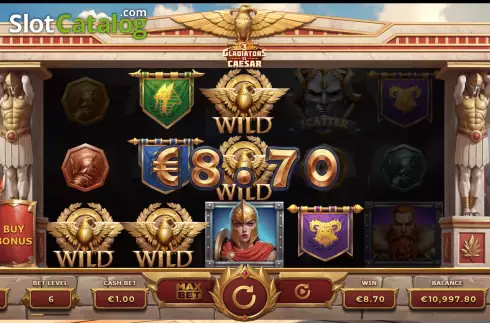 Скрин4. 3 Gladiators vs Caesar слот