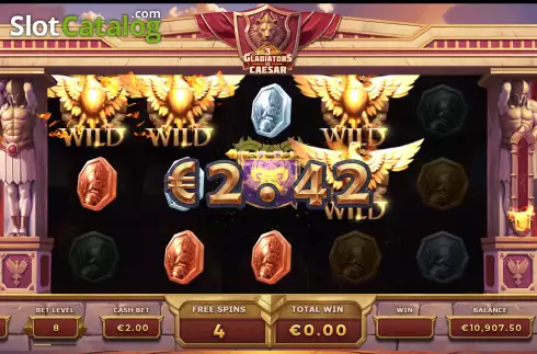 Скрин9. 3 Gladiators vs Caesar слот