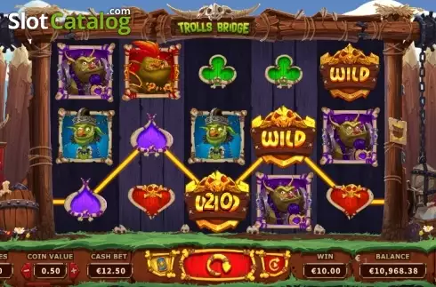 Скрин4. Trolls Bridge (Yggdrasil) слот