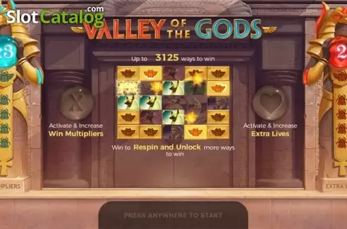Скрин2. Valley Of The Gods слот