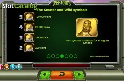 Скрин6. Reptoids слот