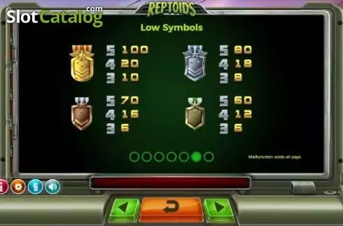 Скрин8. Reptoids слот